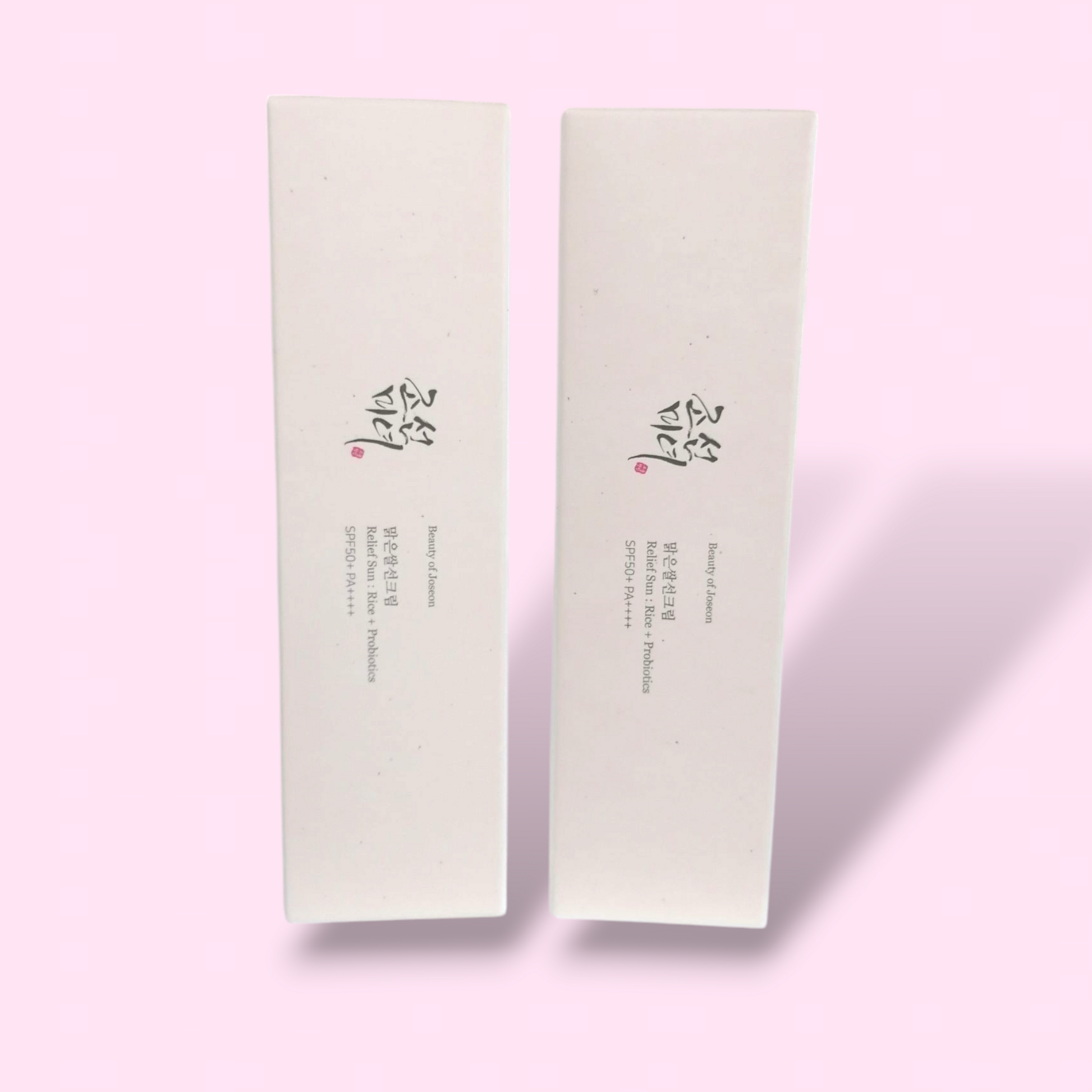 Beauty of Joseon Relief Sun SPF50+ 2-pack – front view of tubes